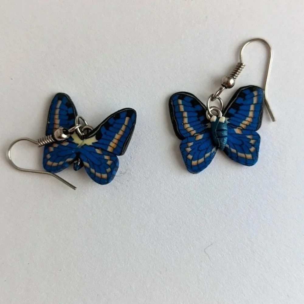 Butterfly Dangling Earrings - Picture 3 of 3